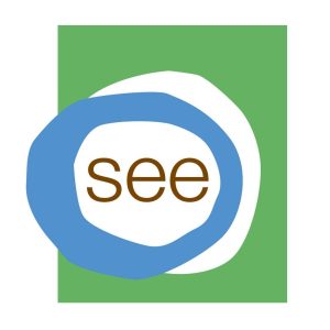 SEE logo blue and green